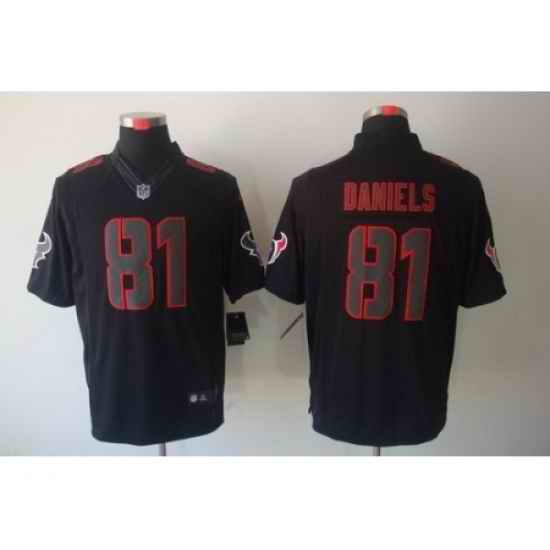 Nike Houston Texans 81 Owen Daniels Black Impact Limited NFL Jersey